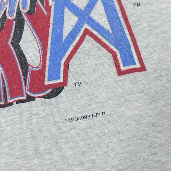Vintage Fruit of the Loom 1993 AFC Central Division Champs Houston Oilers Tee - Picture 3 of 6